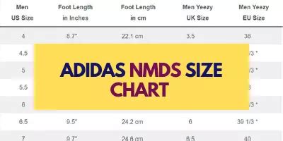 adidas original nmd size chart|adidas nmd size 9 white.